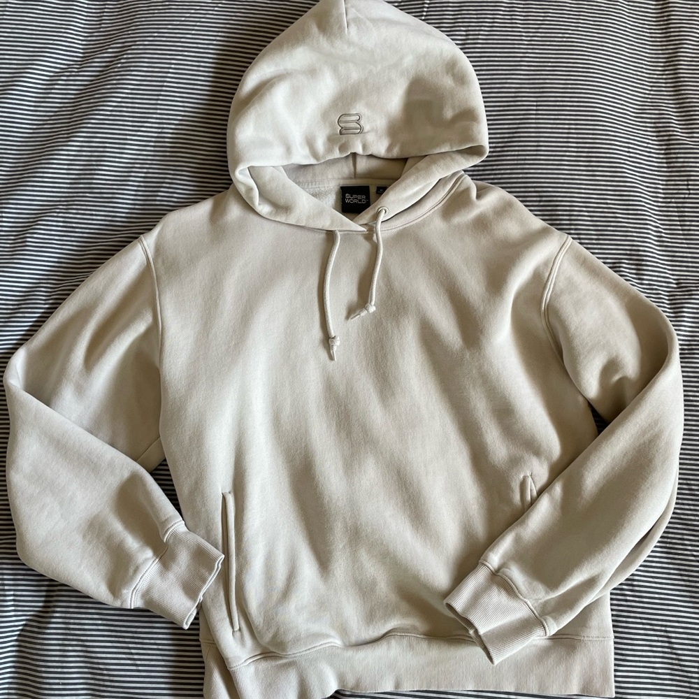 Aritzia Cream Hoodie, Size M